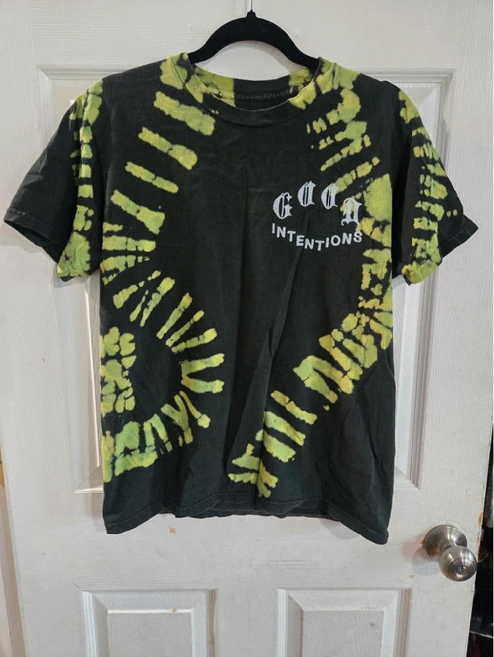Good intentions  tshirt neon tye dye
